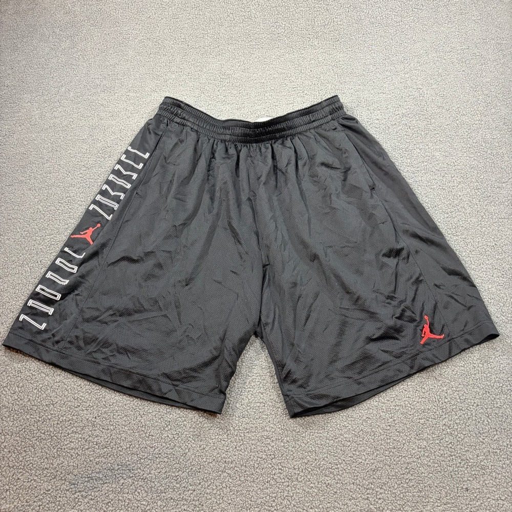 Jordan Basketball Shorts Mens 3XL Black 612943-010 AJ11 Bred Jumpman Mesh DriFit